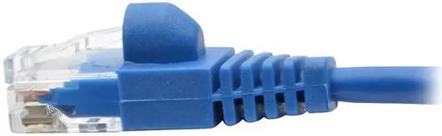 Alt view image 4 of 5 - Tripp Lite Cat6a Gigabit Snagless Molded Slim UTP Patch Cable M/M Blue 3 ft. (N261-S03-BL)