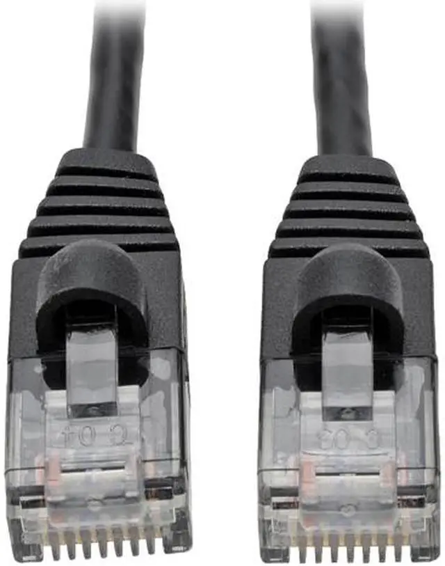 Main image of Tripp Lite Cat6a Gigabit Snagless Molded Slim UTP Patch Cable M/M Black 4 ft. (N261-S04-BK)