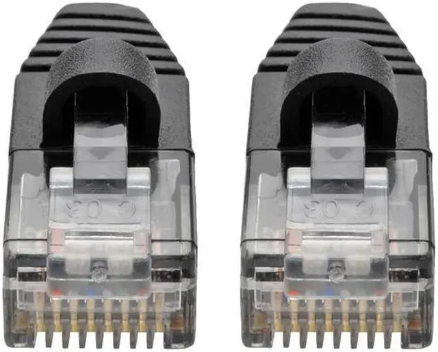 Alt view image 2 of 5 - Tripp Lite Cat6a Gigabit Snagless Molded Slim UTP Patch Cable M/M Black 4 ft. (N261-S04-BK)