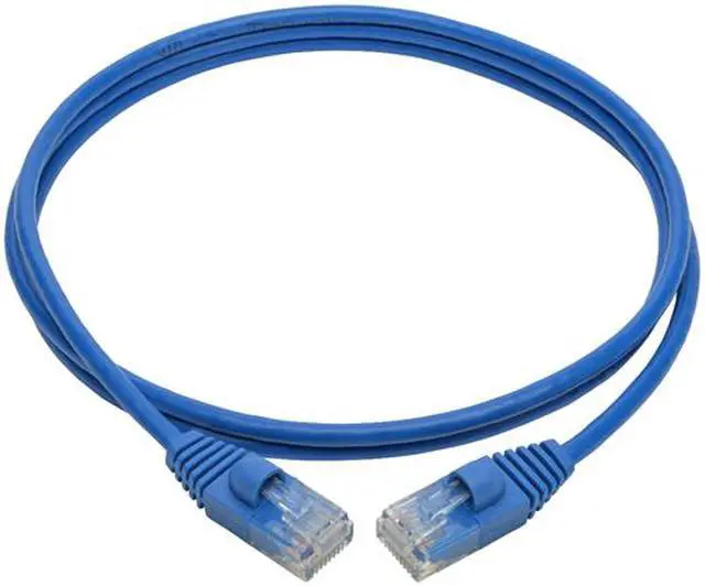 Alt view image 5 of 6 - Tripp Lite Cat6a Gigabit Snagless Molded Slim UTP Patch Cable M/M Blue 4 ft. (N261-S04-BL)