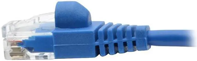 Alt view image 4 of 6 - Tripp Lite Cat6a Gigabit Snagless Molded Slim UTP Patch Cable M/M Blue 4 ft. (N261-S04-BL)