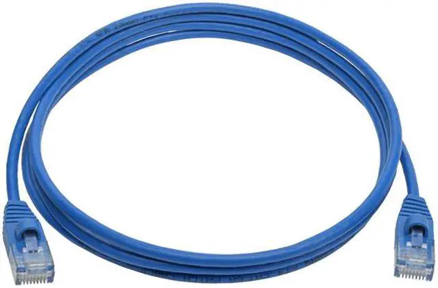 Alt view image 5 of 6 - Tripp Lite Cat6a Gigabit Snagless Molded Slim UTP Patch Cable M/M Blue 5 ft. (N261-S05-BL)