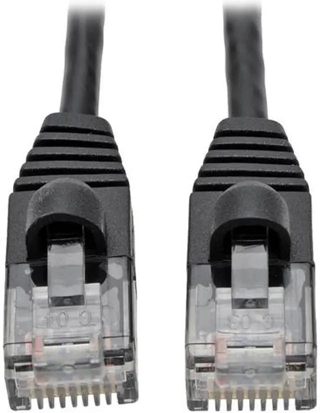 Main image of Tripp Lite Cat6a Gigabit Snagless Molded Slim UTP Patch Cable M/M Black 6 ft. (N261-S06-BK)