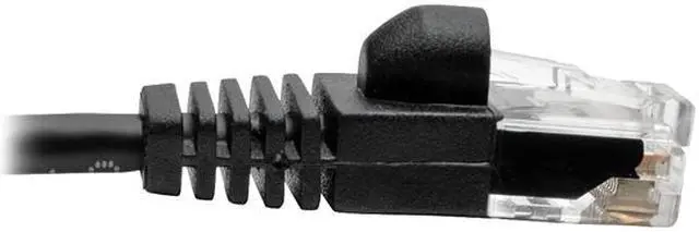 Alt view image 3 of 5 - Tripp Lite Cat6a Gigabit Snagless Molded Slim UTP Patch Cable M/M Black 6 ft. (N261-S06-BK)