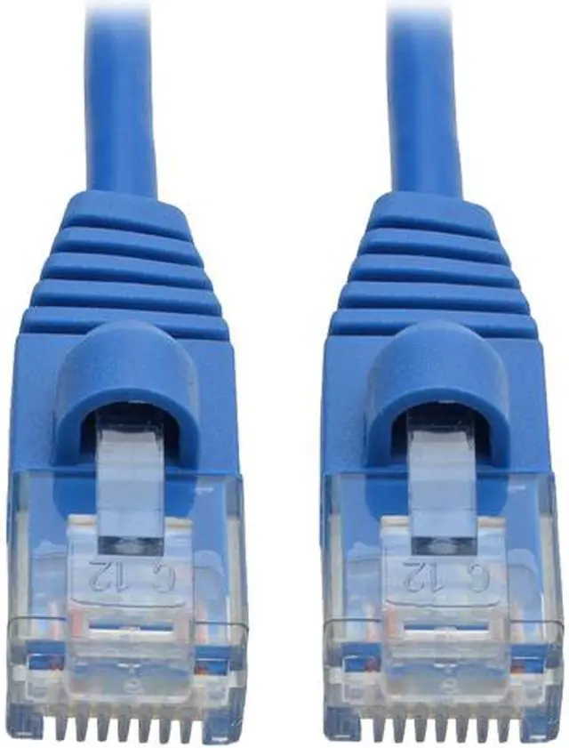Main image of Tripp Lite Cat6a Gigabit Snagless Molded Slim UTP Patch Cable M/M Blue 6 ft. (N261-S06-BL) ft.