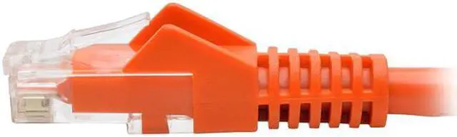 Alt view image 3 of 6 - TRIPP LITE N201-015-OR 15 ft. Cat 6 Orange Gigabit Snagless Molded UTP Patch Cable (RJ45 M/M)