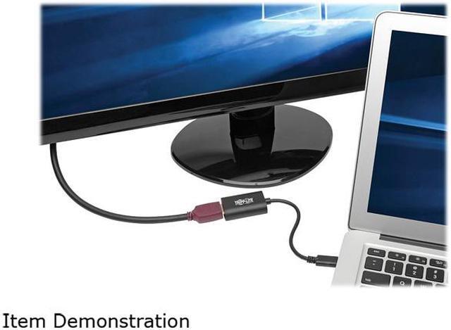 Alt view image 5 of 5 - Tripp Lite U444-06N-HD4K6B USB-C to HDMI 4K External Video Adapter (M/F), Thunderbolt 3 Compatible, 4K x 2K (4096 x 2160) @ 60 Hz, 6 in.