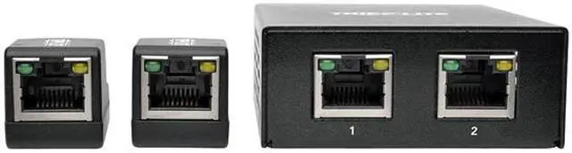 Alt view image 3 of 4 - Tripp Lite 2-Port HDMI Over Cat5 Cat6 Extender Kit Power Over Cable 1080p (B126-2P2M-POC)