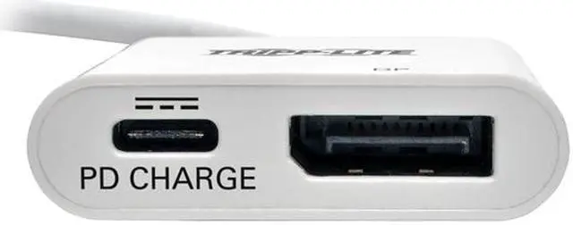 Alt view image 2 of 5 - Tripp Lite USB C to DisplayPort Adapter w/ PD Charging USB Type C to DP 6in (U444-06N-DP-C)