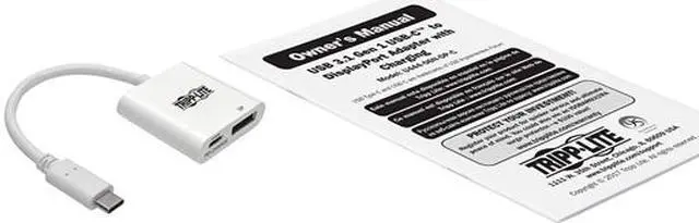 Alt view image 5 of 5 - Tripp Lite USB C to DisplayPort Adapter w/ PD Charging USB Type C to DP 6in (U444-06N-DP-C)