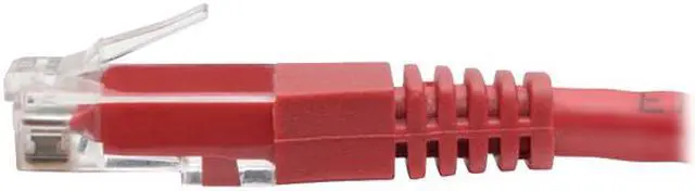 Alt view image 5 of 5 - Tripp Lite Premium Cat5/5e/6 Gigabit Molded Patch Cable, 24 AWG, 550 MHz/1 Gbps (RJ45 M/M), Red, 6 ft. (N200-006-RD)