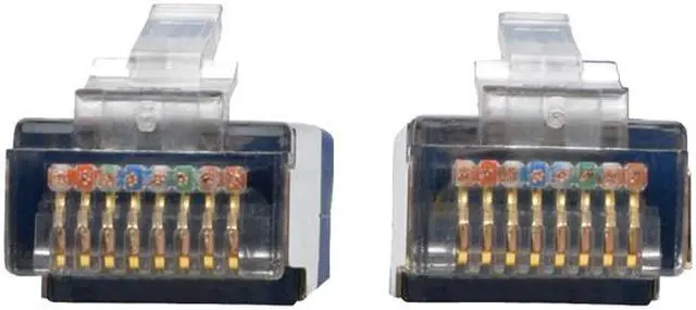 Alt view image 2 of 5 - Tripp Lite Cat5e Molded Shielded Patch Cable STP RJ45 M/M 350 Mhz Blue 6ft (N105-006-BL)