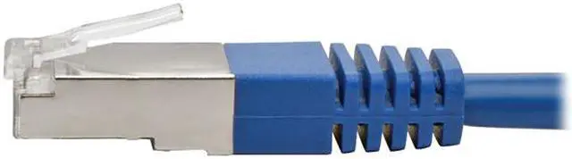 Alt view image 3 of 5 - Tripp Lite Cat5e Molded Shielded Patch Cable STP RJ45 M/M 350 Mhz Blue 6ft (N105-006-BL)