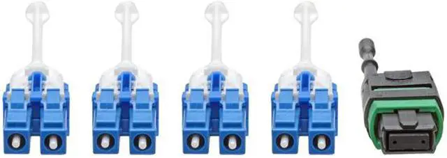 Alt view image 3 of 8 - Tripp Lite MTP/MPO (APC) to 8xLC SMF Fiber Breakout Cable QSFP+ 40/100Gb 2M (N390-02M-8LC-AP)