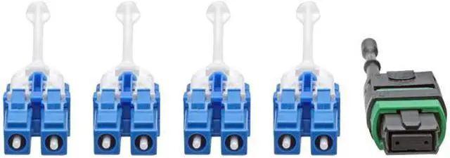 Alt view image 3 of 8 - Tripp Lite MTP/MPO (APC) to 8xLC SMF Fiber Breakout Cable QSFP+ 40/100Gb 3M (N390-03M-8LC-AP)