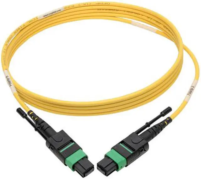 Alt view image 5 of 6 - Tripp Lite MTP/MPO (APC) SMF Fiber Patch Cable 12 Fiber QSFP+ 40/100Gbe 1M (N390-01M-12-AP)