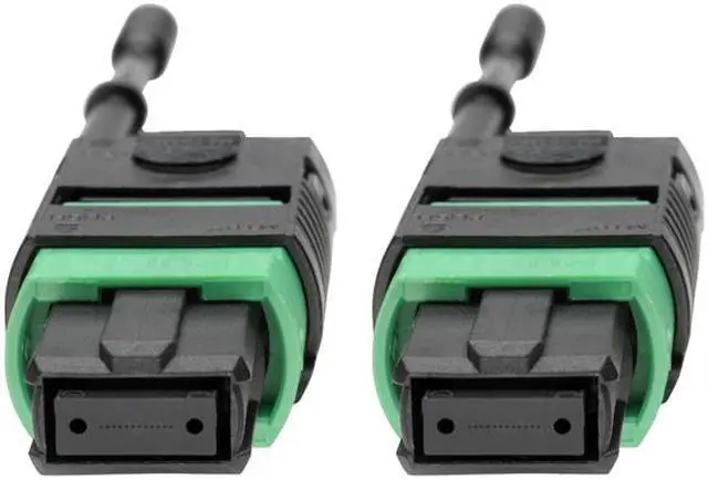 Alt view image 2 of 6 - Tripp Lite MTP/MPO (APC) SMF Fiber Patch Cable 12 Fiber QSFP+ 40/100Gbe 1M (N390-01M-12-AP)
