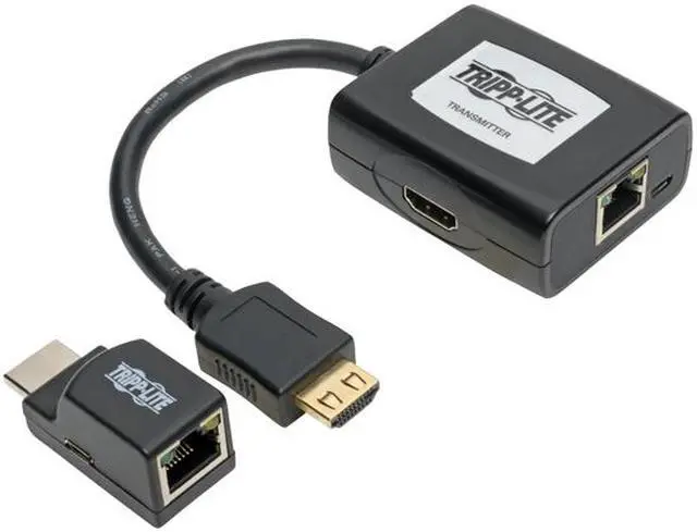 Alt view image 2 of 5 - Tripp Lite HDMI Over Cat5 Cat6 Extender Kit Power Over Cable 1080p 60Hz TAA (B126-1P1M-U-POC)