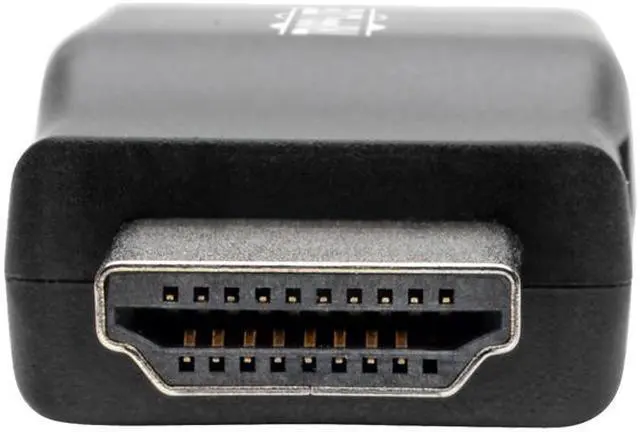 Alt view image 3 of 6 - Tripp Lite HDMI to VGA Adapter Converter with Audio Compact M/F 1080p @60Hz (P131-000-A)