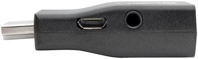 Alt view image 5 of 6 - Tripp Lite HDMI to VGA Adapter Converter with Audio Compact M/F 1080p @60Hz (P131-000-A)