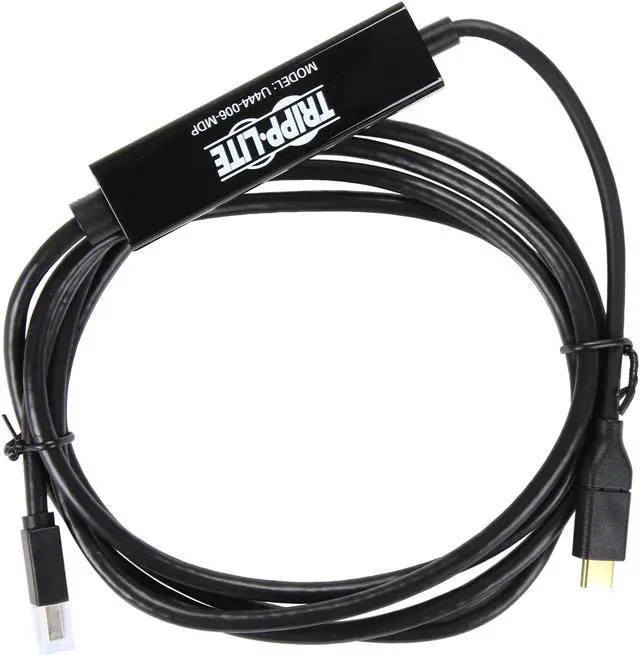 Alt view image 2 of 4 - Tripp Lite USB C to Mini DisplayPort 4K Adapter Cable USB Type C to mDP 6ft (U444-006-MDP)