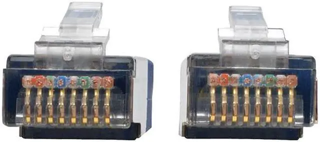 Alt view image 2 of 4 - Tripp Lite Cat5e Molded Shielded Patch Cable STP RJ45 M/M 350 Mhz Blue 3ft (N105-003-BL)