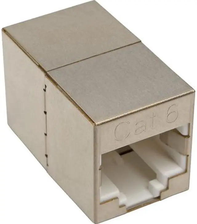 Main image of Tripp Lite Cat6 Straight-Through Modular Shielded In-Line Coupler F/F TAA (N234-001-SH)