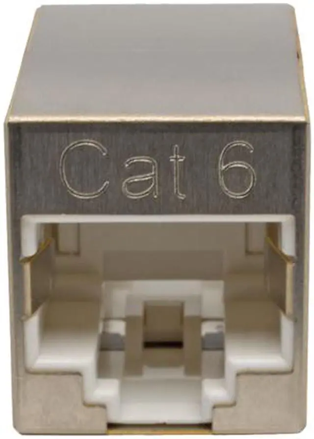 Alt view image 2 of 2 - Tripp Lite Cat6 Straight-Through Modular Shielded In-Line Coupler F/F TAA (N234-001-SH)