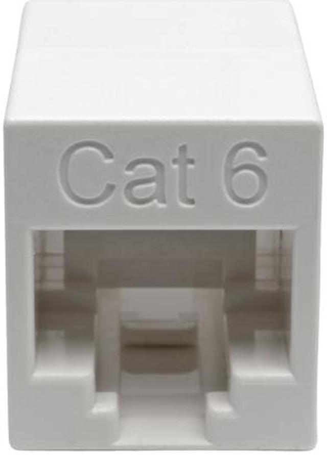 Alt view image 2 of 2 - Tripp Lite Cat6 Straight-Through Modular In-Line Coupler Compact F/F TAA (N234-001-WH)