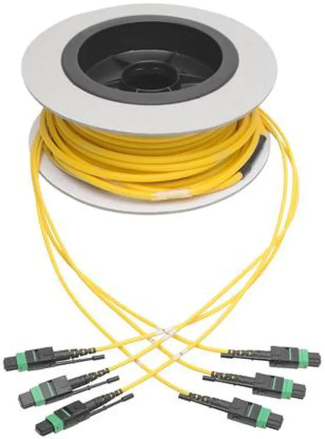Alt view image 6 of 6 - Tripp Lite MTP/MPO APC Singlemode Slim Trunk Cable 40/100 Gbe 24-Strand 15M (N392-15M-3X8-AP)