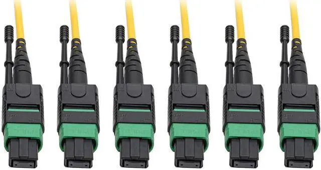 Main image of Tripp Lite MTP/MPO APC Singlemode Slim Trunk Cable 40/100 Gbe 24-Strand 61M (N392-61M-3X8-AP)