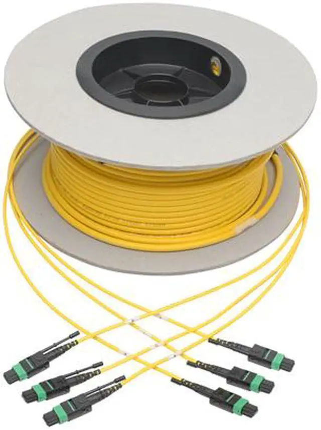 Alt view image 6 of 6 - Tripp Lite MTP/MPO APC Singlemode Slim Trunk Cable 40/100 Gbe 24-Strand 61M (N392-61M-3X8-AP)