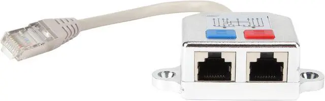 Alt view image 3 of 6 - Tripp Lite RJ45 Splitter Adapter Cable 10/100 Ethernet Cat5/Cat5e M/2xF 6in (N035-001)