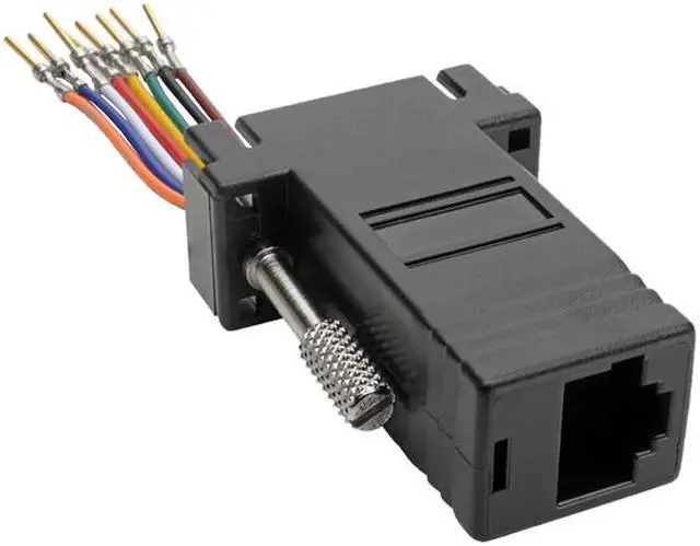 Alt view image 3 of 8 - Tripp Lite DB9 to RJ45 Modular Serial Adapter M/F RS-232 RS-422 RS-485 (P440-89FM)
