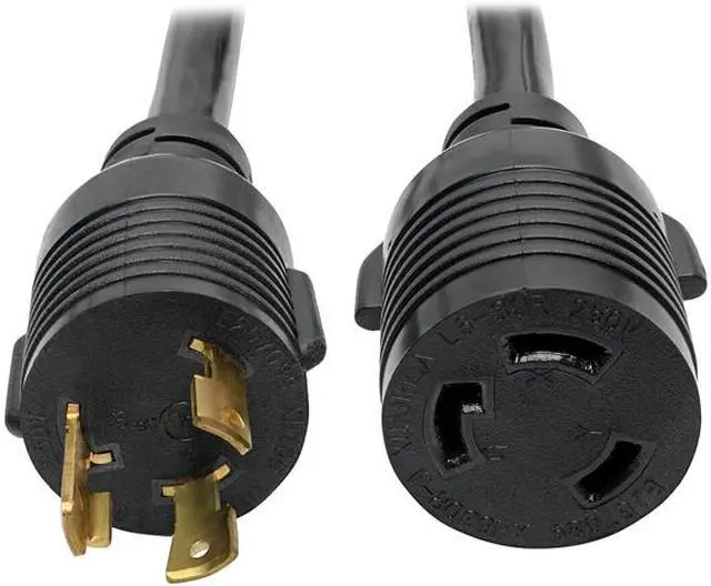 Main image of Tripp Lite L6-30P to L6-30R Heavy-Duty Extension Cord - 30A, 250V, 10 AWG, 14 ft., Black (P041-014)