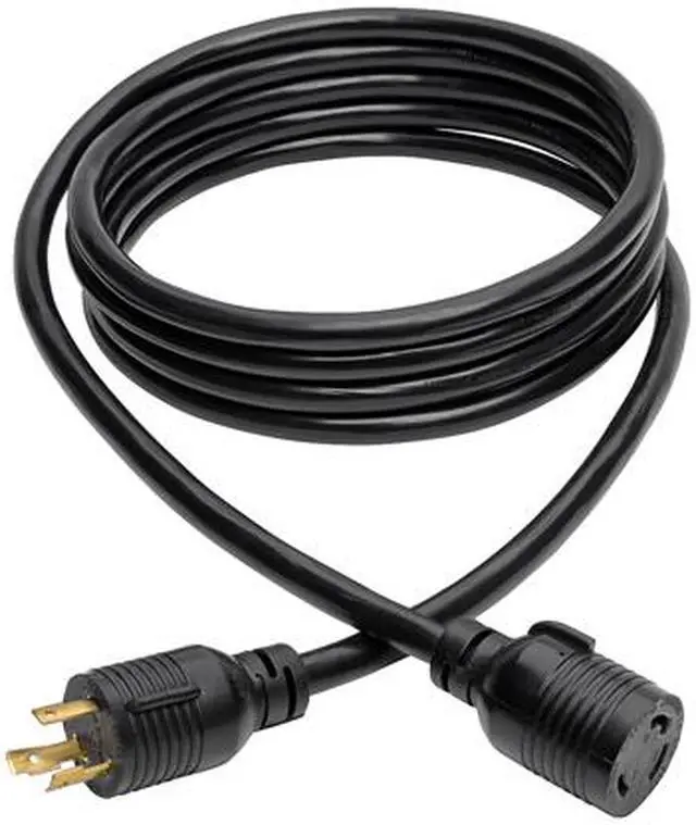 Alt view image 2 of 7 - Tripp Lite L6-30P to L6-30R Heavy-Duty Extension Cord - 30A, 250V, 10 AWG, 14 ft., Black (P041-014)