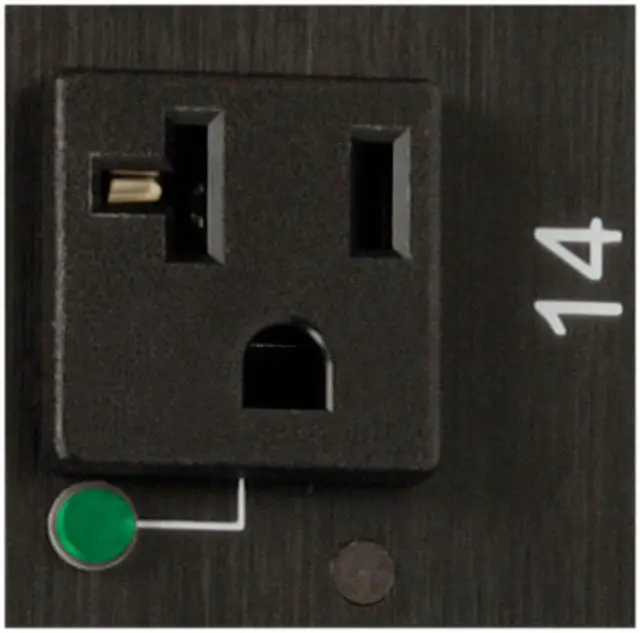 Alt view image 5 of 7 - Tripp Lite 1.9 kW Single-Phase Switched PDU, LX Platform, Outlet Monitoring, 120V Outlets (24 x NEMA 5-15/20R), L5-20P Plug, 0U, TAA (PDUMVR20NETLX)
