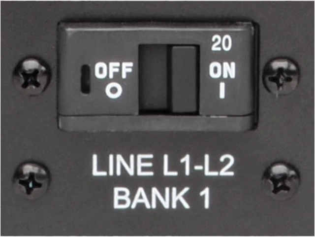 Alt view image 5 of 8 - Tripp Lite 14.5kW 3-Phase Switched PDU, LX Interface, 200 / 208 / 240V Outlets (24 x C13 / 6 x C19), LCD, Hubbell CS8365C, 10.0 Feet Cord, 0U Height, TAA (PDU3EVSR10H50)