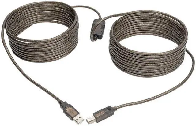 Alt view image 2 of 7 - Tripp Lite USB-A to USB-B Active Repeater Printer Cable M/M 30ft 30' (U042-030)
