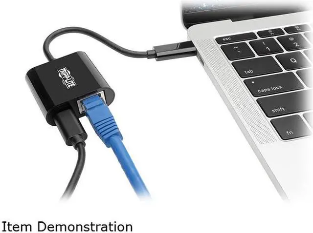 Alt view image 7 of 7 - Tripp Lite USB C to Gigabit Ethernet Adapter USB Type C to Gbe PD Charging (U436-06N-GB-C)