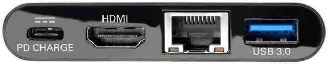 Alt view image 3 of 7 - Tripp Lite USB C to HDMI Multiport Adapter Dock USB Type C to HDMI Black (U444-06N-HGUB-C)