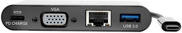 Alt view image 2 of 4 - Tripp Lite USB C to VGA Multiport Adapter Dock USB Type C to VGA Black (U444-06N-VGUB-C)
