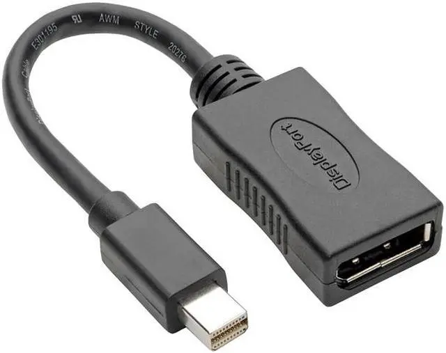 Main image of Tripp Lite Mini DisplayPort to DisplayPort Adapter 4K @ 60Hz mDP to DP 6in (P139-06N-DP4K6B)