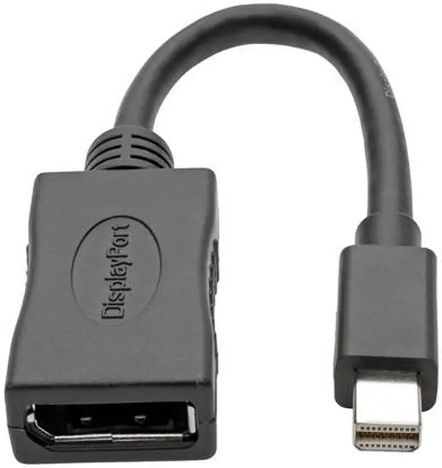 Alt view image 2 of 7 - Tripp Lite Mini DisplayPort to DisplayPort Adapter 4K @ 60Hz mDP to DP 6in (P139-06N-DP4K6B)