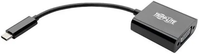 Alt view image 2 of 5 - Tripp Lite USB C to VGA Adapter Converter 1080P M/F Black USB Type C to VGA (U444-06N-VB-AM)
