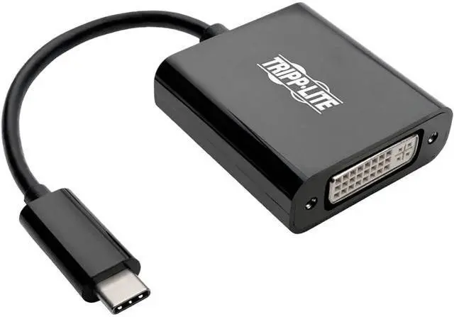 Main image of Tripp Lite USB C to DVI Adapter Converter 1080P M/F Black USB Type C to DVI (U444-06N-DVIBAM)