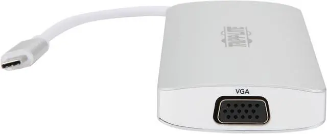 Alt view image 3 of 6 - Tripp Lite USB C Docking Station w/USB Hub, 2x HDMI, VGA, PD Charging 1080p (U442-DOCK12-S)