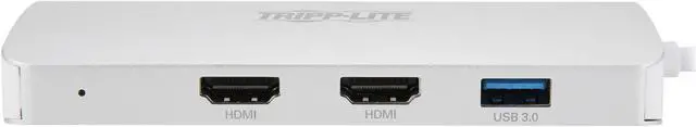 Alt view image 4 of 6 - Tripp Lite USB C Docking Station w/USB Hub, 2x HDMI, VGA, PD Charging 1080p (U442-DOCK12-S)