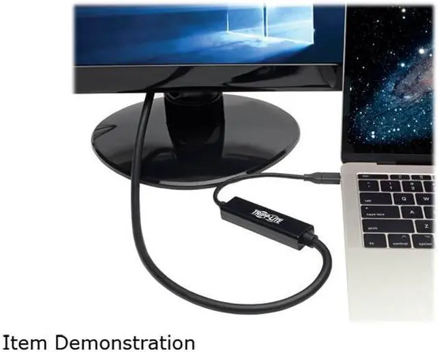 Alt view image 8 of 8 - Tripp Lite USB C to DisplayPort 4k Adapter Cable USB Type C to DP M/M 3ft (U444-003-DP)