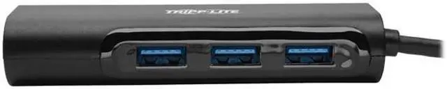 Alt view image 2 of 5 - Tripp Lite USB C Multiport Hub Adapter w/ 3 USB-A, Gbe Black USB Type C (U460-003-3A1GB)